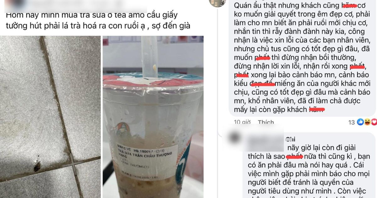 Hà Nội: Phốt quán trà sữa có ruồi, cô gái bất ngờ bị CĐM ném đá, thái độ ngang tàn không ai cảm nỗi - Hình 8