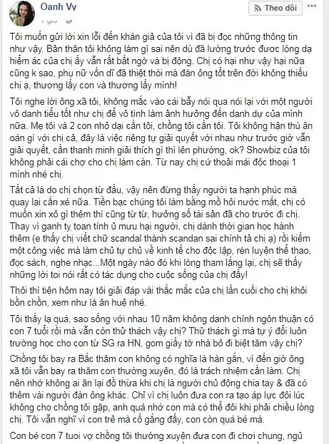 Rộ tin Vy Oanh bị chồng quay lưng, gom hết đồ bỏ chạy mặc vợ con kêu cứu, thực hư ra sao? - Hình 11