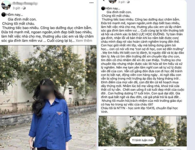 Vụ nữ sinh trường chuyên Nghệ An qua đời: Công an, nhà trường xác minh đoạn clip bị đánh ở bãi xe - Hình 6