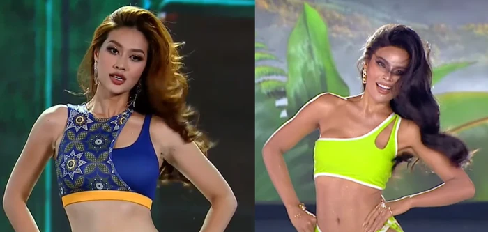 Miss Grand uốn éo vỗ vòng ba diễn áo tắm như vũ nữ bar, Thiên Ân bất ngờ xuất hiện? - Hình 8