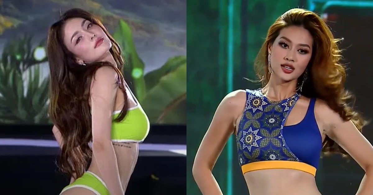 Miss Grand uốn éo vỗ vòng ba diễn áo tắm như vũ nữ bar, Thiên Ân bất ngờ xuất hiện? - Hình 10