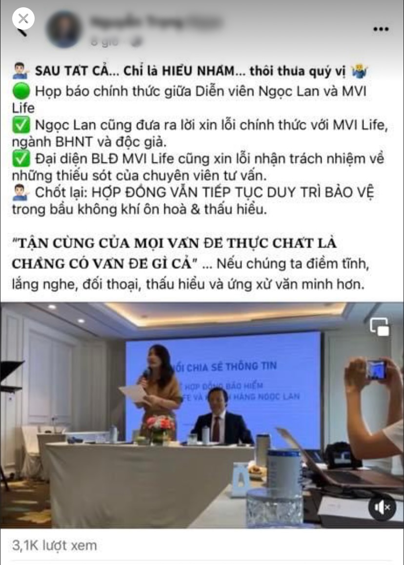 Ngọc Lan lại đăng đàn tố phía bảo hiểm, khẳng định không xin lỗi, tiết lộ gia đình bị đe dọa? - Hình 3