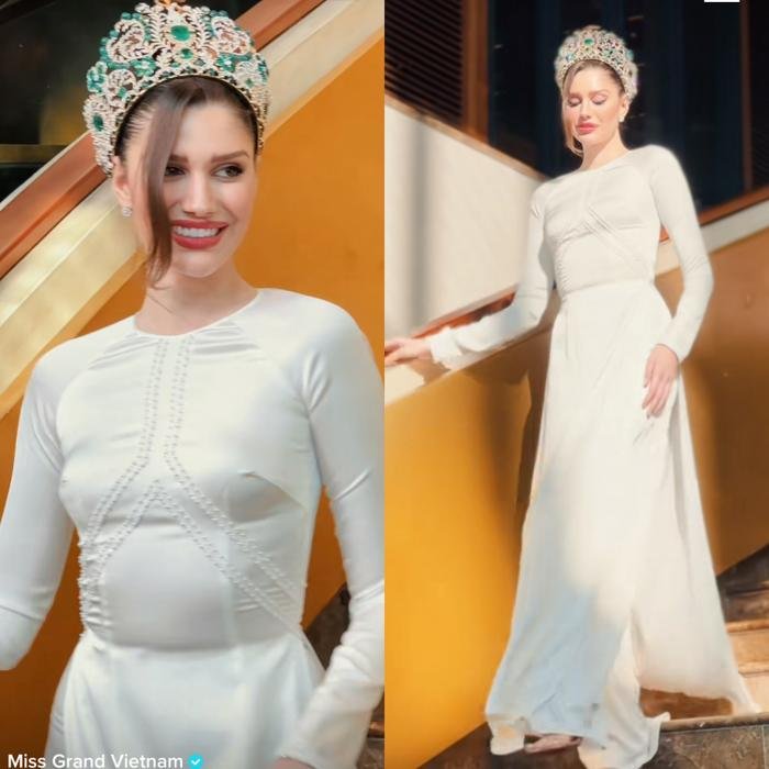 Đương kim Miss Grand International vừa đến VN đã bị hại đau, Quỳnh Châu, Thiên Ân dìm chìm nghỉm - Hình 1