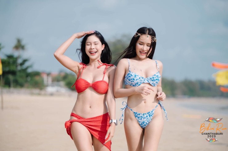 Háo hức xem Á hậu, hot-girl mặc b.ikini chạy đua ở bãi biển Thái Lan - Hình 6
