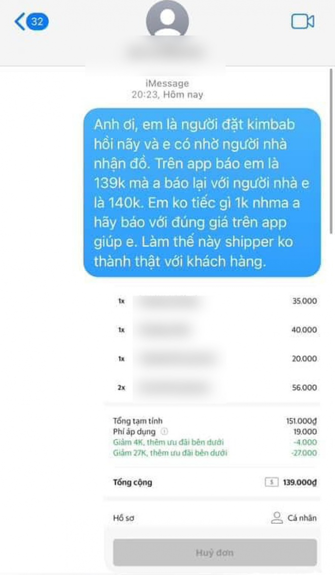 Shipper tự ý thêm 1.000 VNĐ làm tròn tiền hàng: Bị khóa tài khoản, mất việc, phải lên tiếng xin lỗi - Hình 2