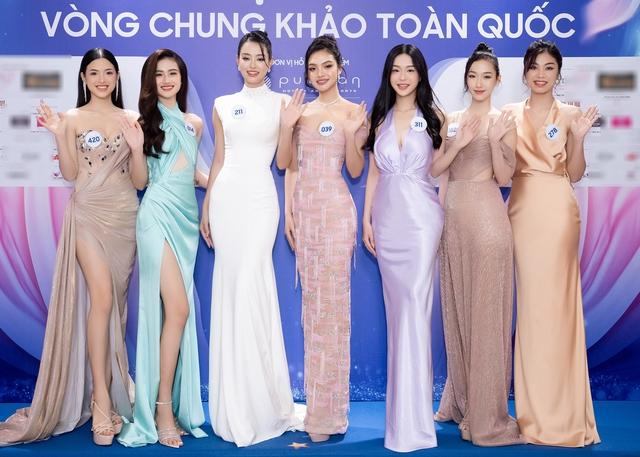 Mai Phương - Phương Nhi đổ bộ thảm đỏ MW Việt Nam, dàn hoa hậu đọ sắc nét căng, 59 thí sinh lộ diện - Hình 10