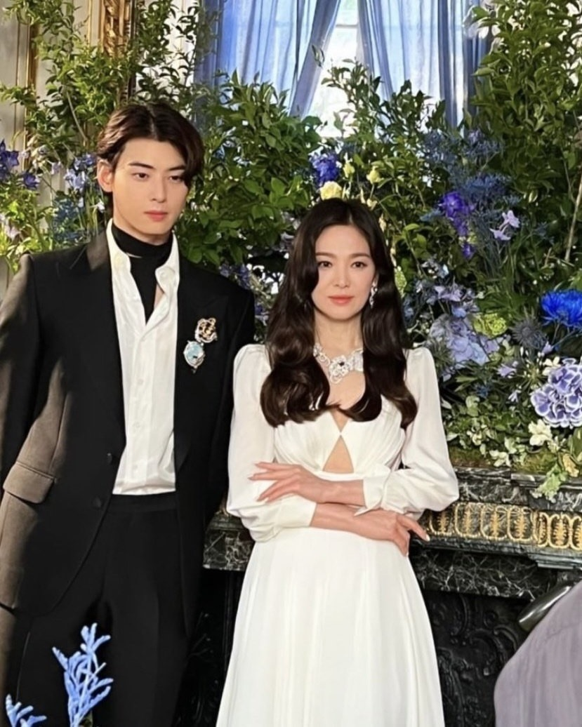 Song Hye Kyo - Cha Eun Woo gây náo loạn sân bay, nghi vấn tòm tem 2 tiếng trong xe là chính xác? - Hình 5