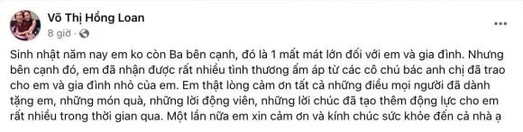 Con gái cố NSƯT Vũ Linh tổ chức sinh nhật tại nhà giữa ồn ào kiện tụng, khán giả có thái độ bất ngờ - Hình 1