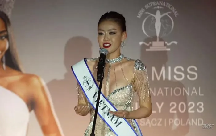 Á hậu Thanh Ngân out top 10 Miss Supranational, xuất trận quá nhạt nhòa, tiếng Anh kém? - Hình 2