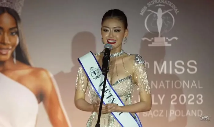 Á hậu Thanh Ngân out top 10 Miss Supranational, xuất trận quá nhạt nhòa, tiếng Anh kém? - Hình 1