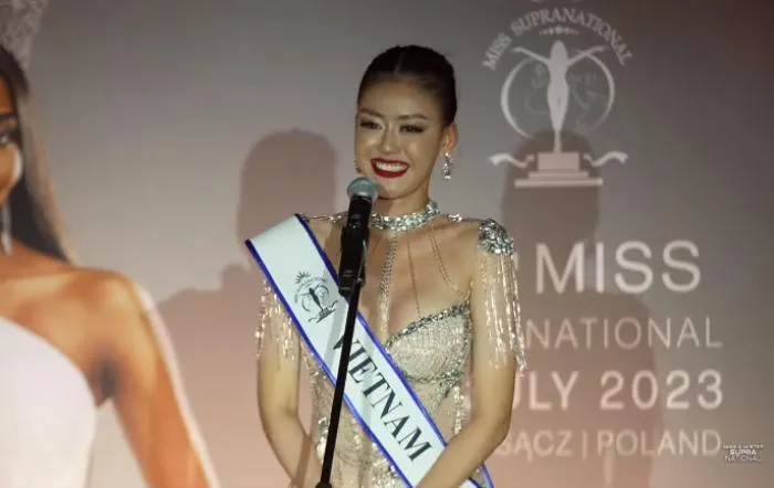 Á hậu Thanh Ngân out top 10 Miss Supranational, xuất trận quá nhạt nhòa, tiếng Anh kém? - Hình 3
