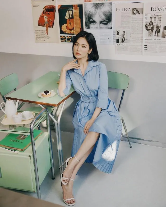 Style váy mùa hè trẻ trung của Song Hye Kyo - Hình 8