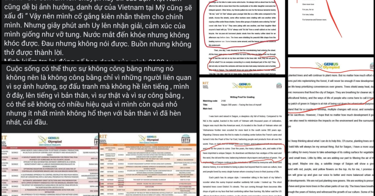 Vụ nữ sinh TP.HCM tố bị đánh cắp bài ở Genius Olympiad: thầy giáo thanh minh, Sở GD-ĐT vào cuộc - Hình 7