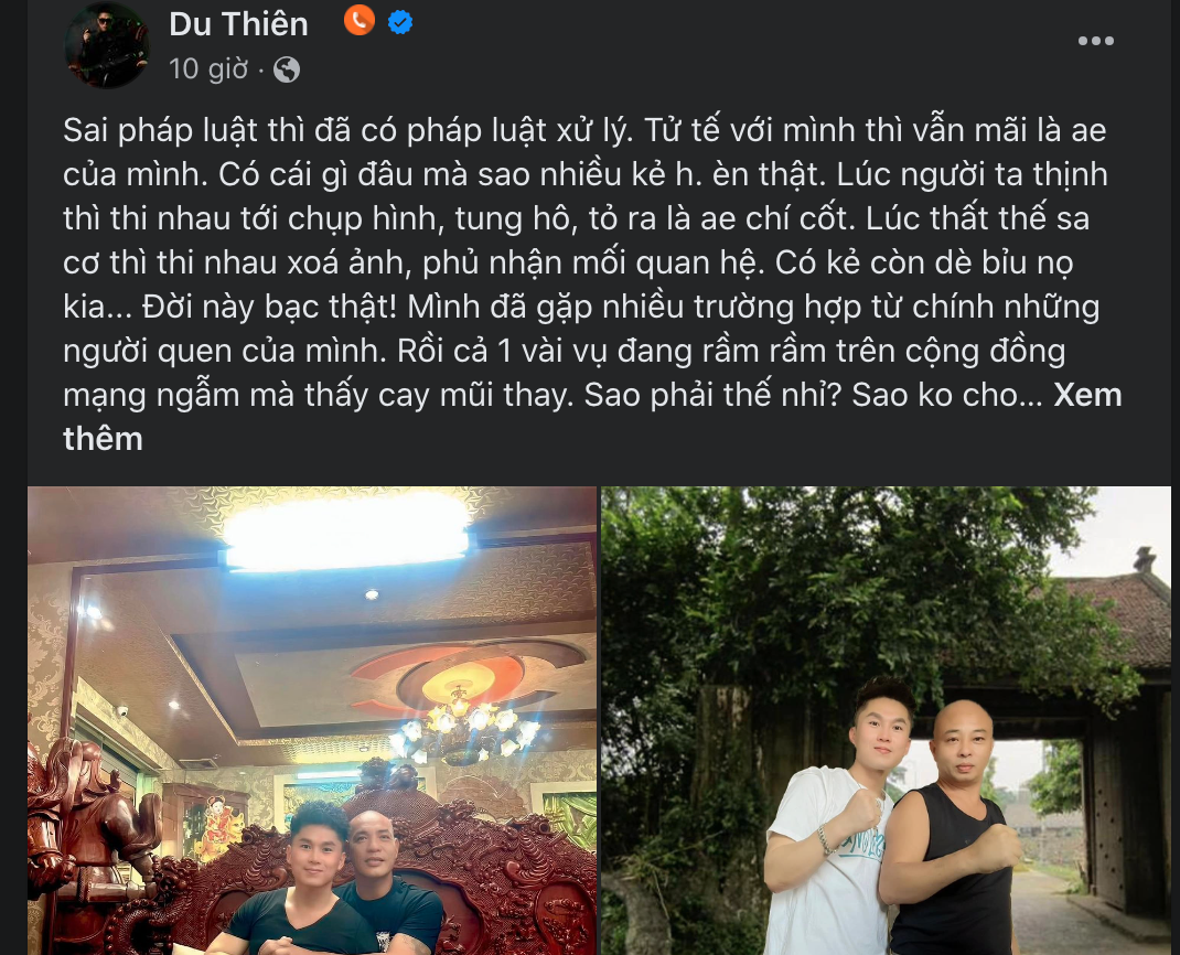 Du Thiên bênh Phan Công Khanh, lên án những người quay lưng với ông trùm siêu xe: Bớt khôn lỏi - Hình 3