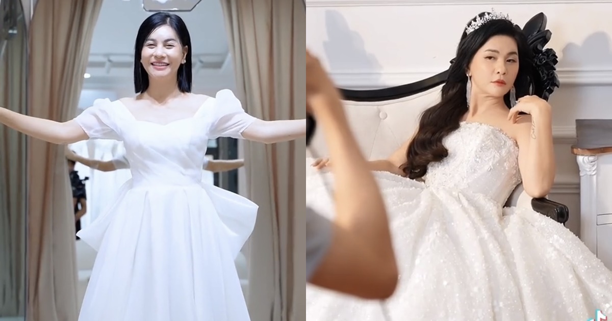 Cát Phượng rạng rỡ thử váy cưới, sẵn sàng lên xe hoa sau 2 năm chia tay Kiều Minh Tuấn? - Hình 11