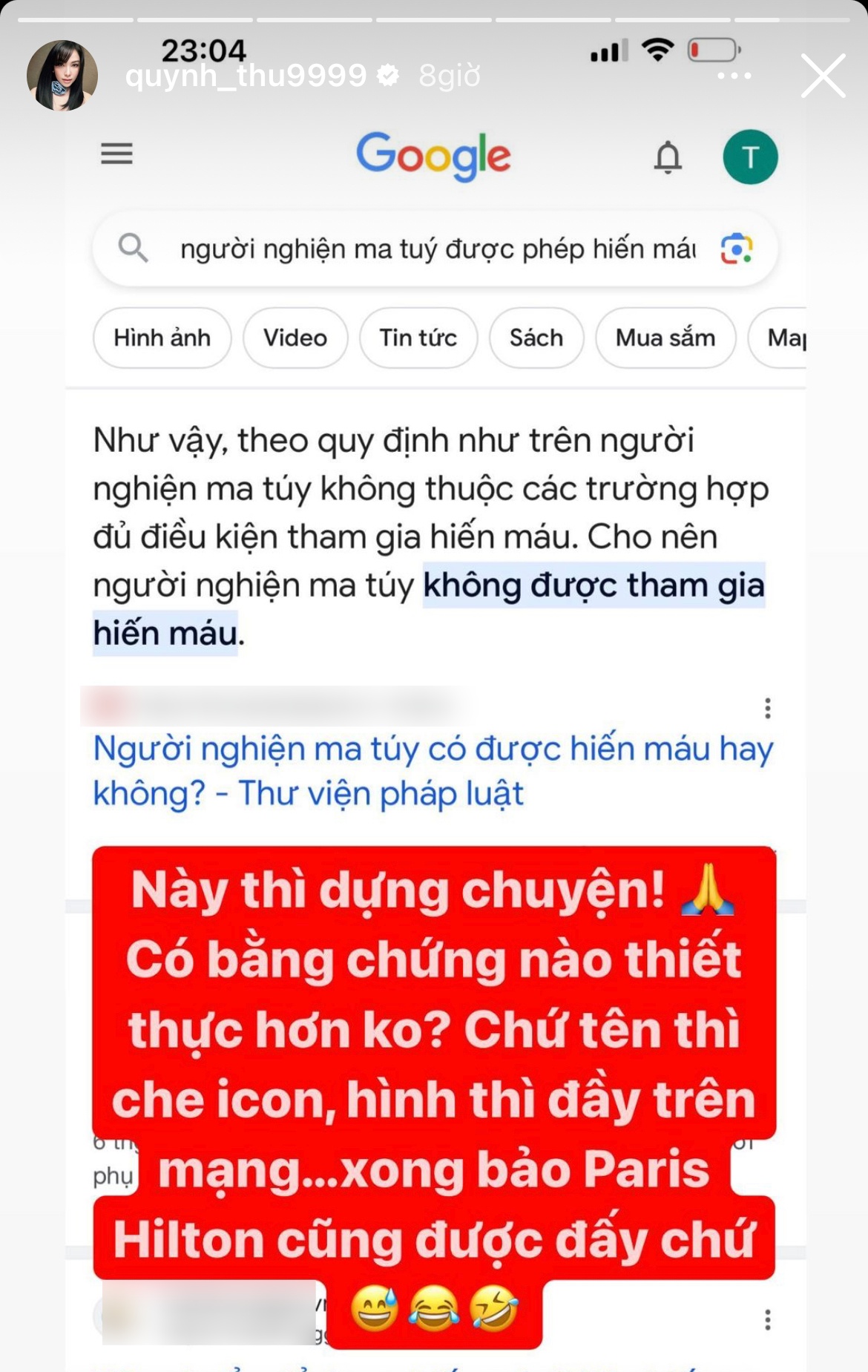 Động thái của Diệp Lâm Anh sau khi Quỳnh Thư lên tiếng về nghi vấn sử dụng chất kích thích - Hình 2