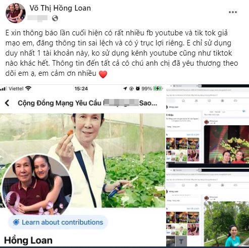 Con gái Vũ Linh nghi bị 1 thế lực bí ẩn hãm hại, mạo danh tên Hồng Loan để lừa đảo, kêu gọi từ thiện - Hình 3