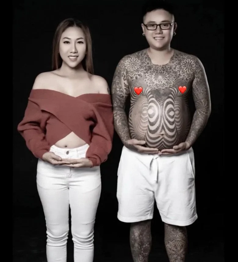 Hot girl chuyển giới Ngọc Trần có con kiểu độc lạ khi chồng đẻ thay vợ, CĐM sốc cảnh đàn ông có bầu - Hình 1