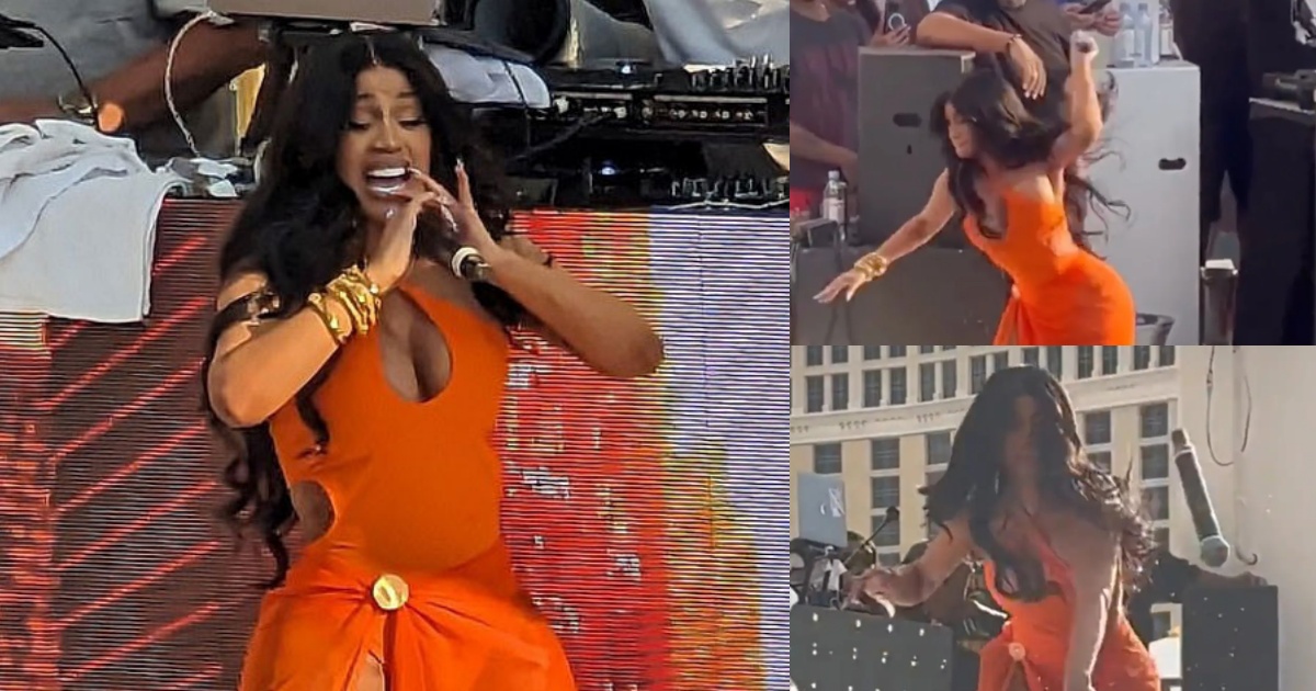 Cardi B nổi điên thẳng tay ném mic vào đầu khán giả khi bị hất nước vào mặt khiến CĐM sửng sốt - Hình 7