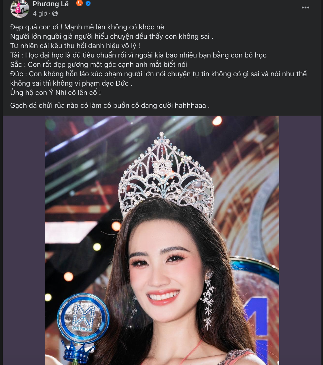Phương Lê quê xệ vì cà khịa Kim Sơn không thành, quay xe an ủi Ý Nhi khi bị đòi tước danh hiệu - Hình 6