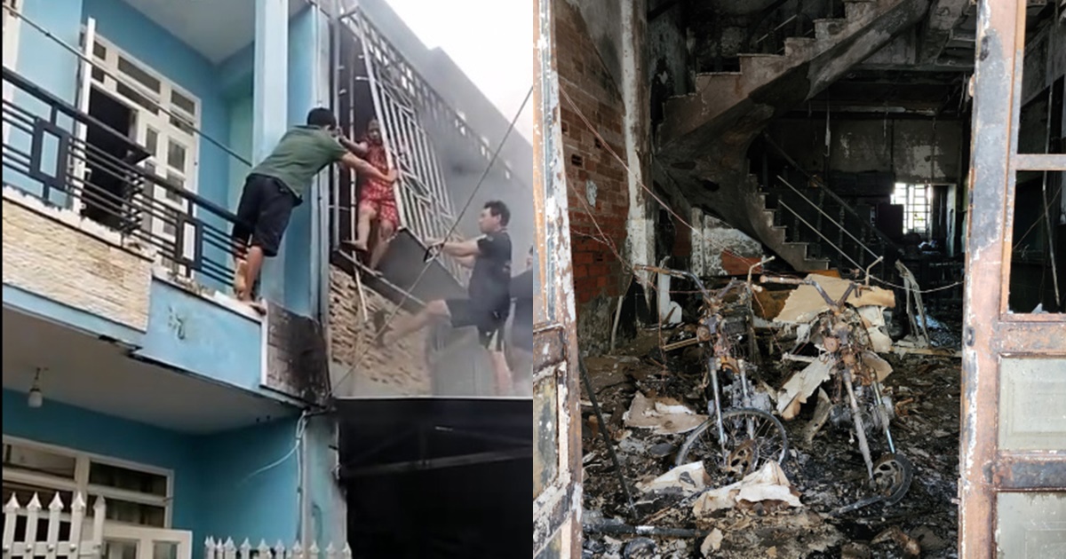 Thót tim giây phút người dân phá chuồng cọp cứu 3 người bị mắc kẹt trong đám cháy tại TP HCM - Hình 6