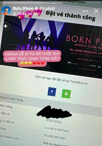 Săn vé BlackPink: Đức Phúc chi 39 triệu mua vé VIP, Kỳ Duyên - Minh Triệu hồi hộp xếp hàng - Hình 5