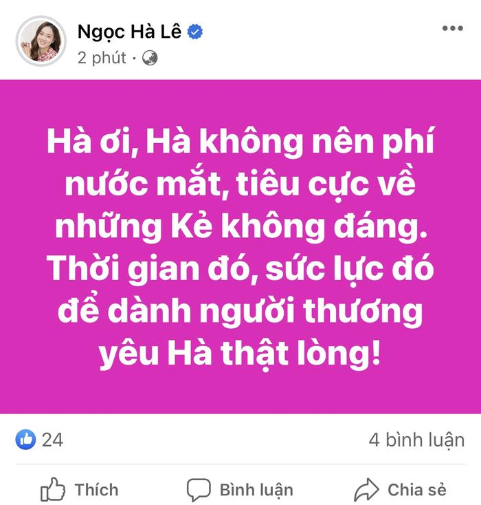 Bà xã Công Lý đăng tải dòng trạng thái bí ẩn, nghệ sĩ, cư dân mạng liên tục an ủi, chuyện gì đây? - Hình 1