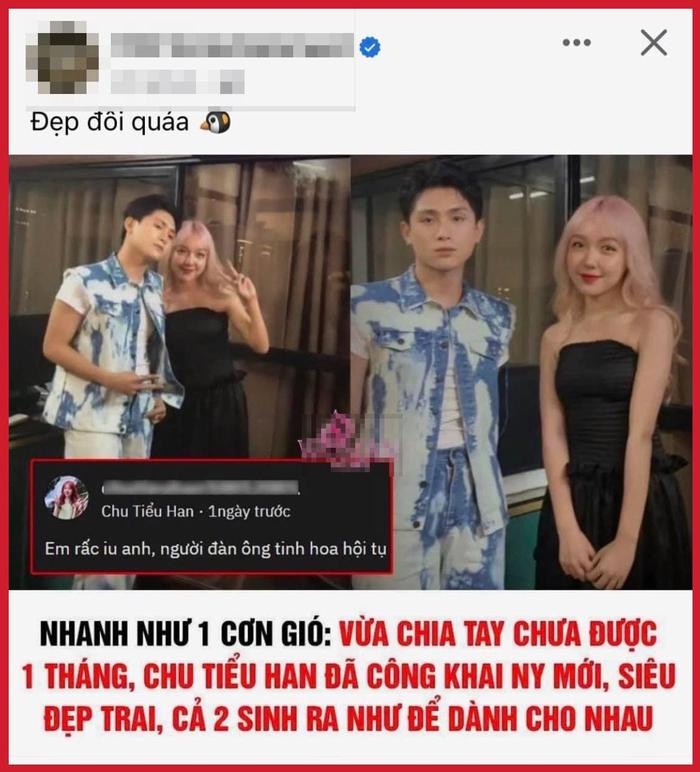 Chu Tiểu Han nói về tin đồn có tình mới siêu đẹp trai sau 1 tháng chia tay mối tình chú cháu - Hình 1