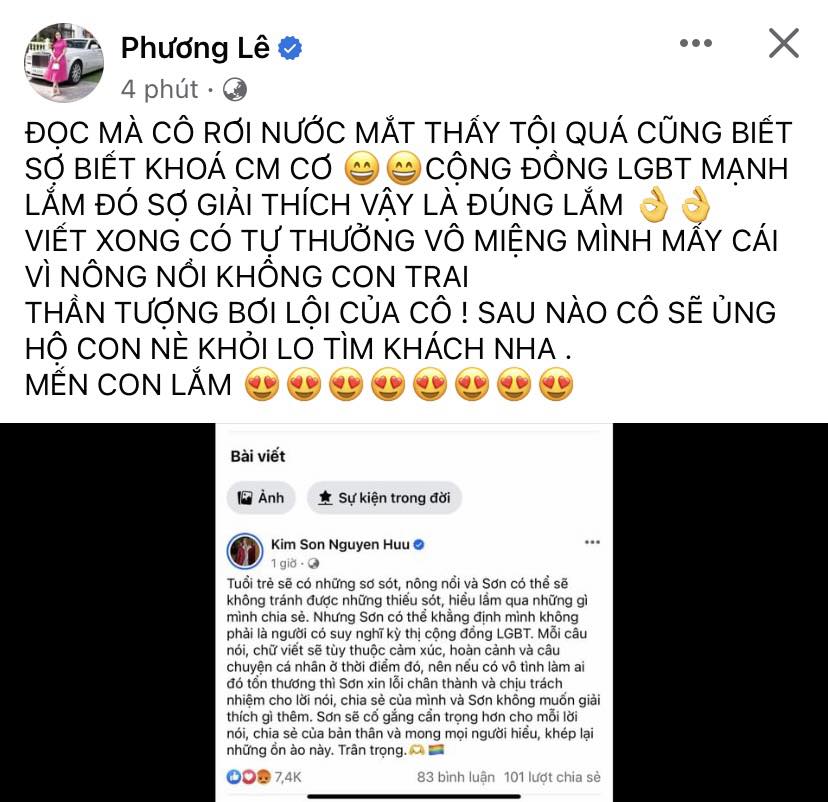 Phương Lê đòi vả mặt VĐV Kim Sơn sau phát ngôn kỳ thị cộng đồng LGBT? - Hình 6