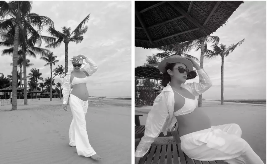 Minh Hằng ẩn ý về ngày lâm bồn đang cận kề, bạn cũ Hà Hồ liền vào tận trang cá nhân làm điều này - Hình 3