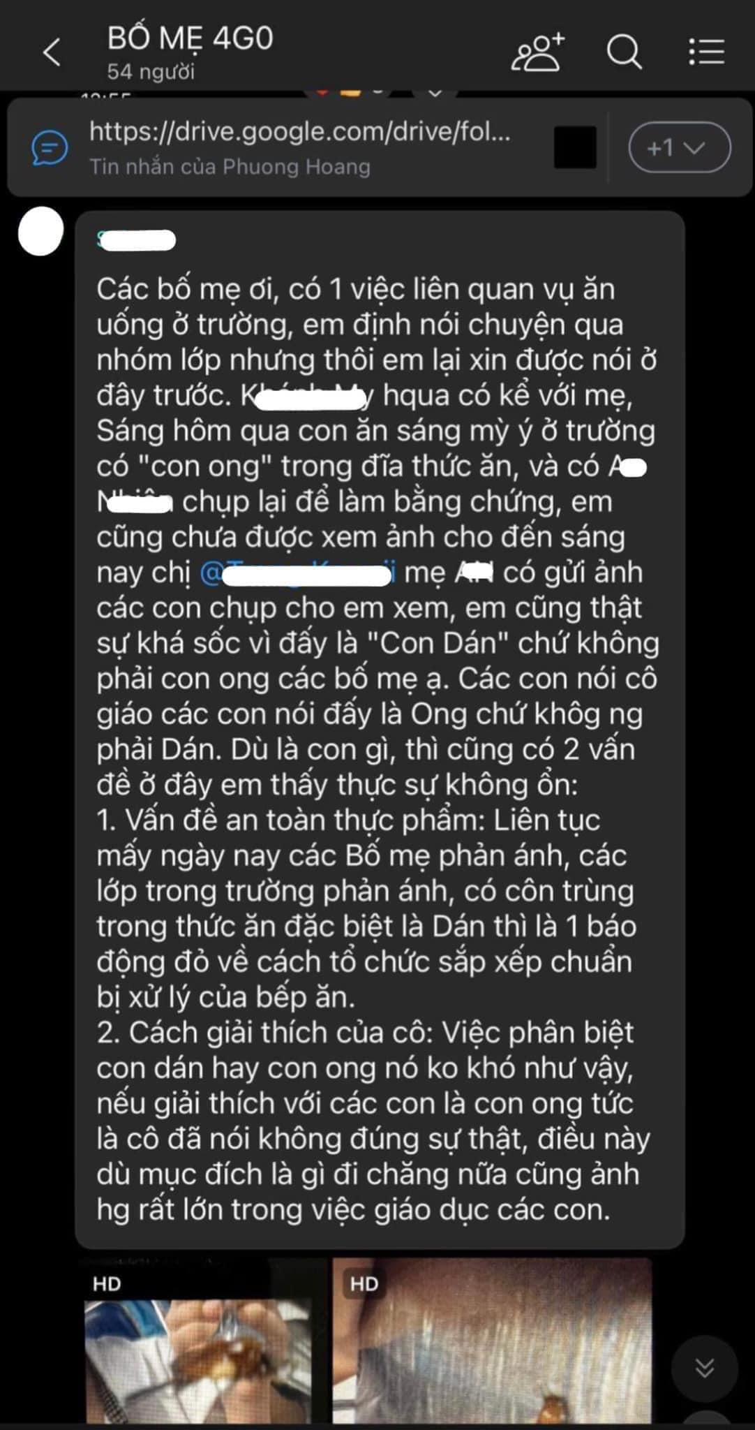 Bữa ăn 1 Trường tiểu học quốc tế ở Hà Nội có gián, học sinh hỏi thì cô giáo lấp liếm: Đây là con ong - Hình 6