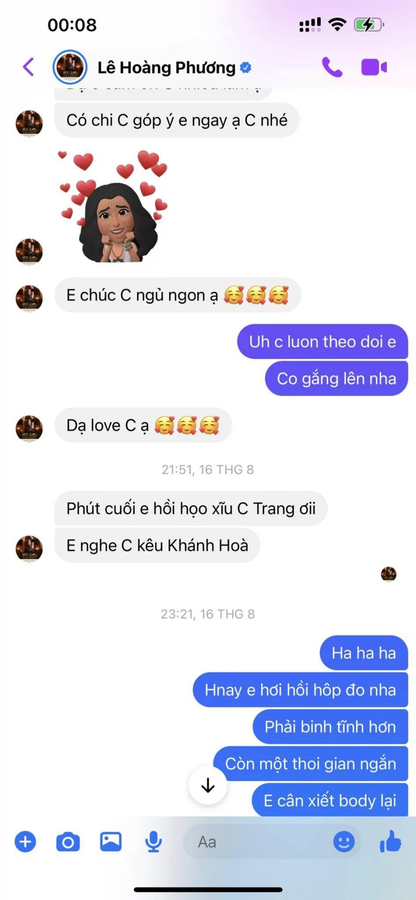 Trang Trần tung tin nhắn riêng tư của Lê Hoàng Phương, thái độ nàng hậu khi bị góp ý chỉ dạy gây sốc - Hình 5