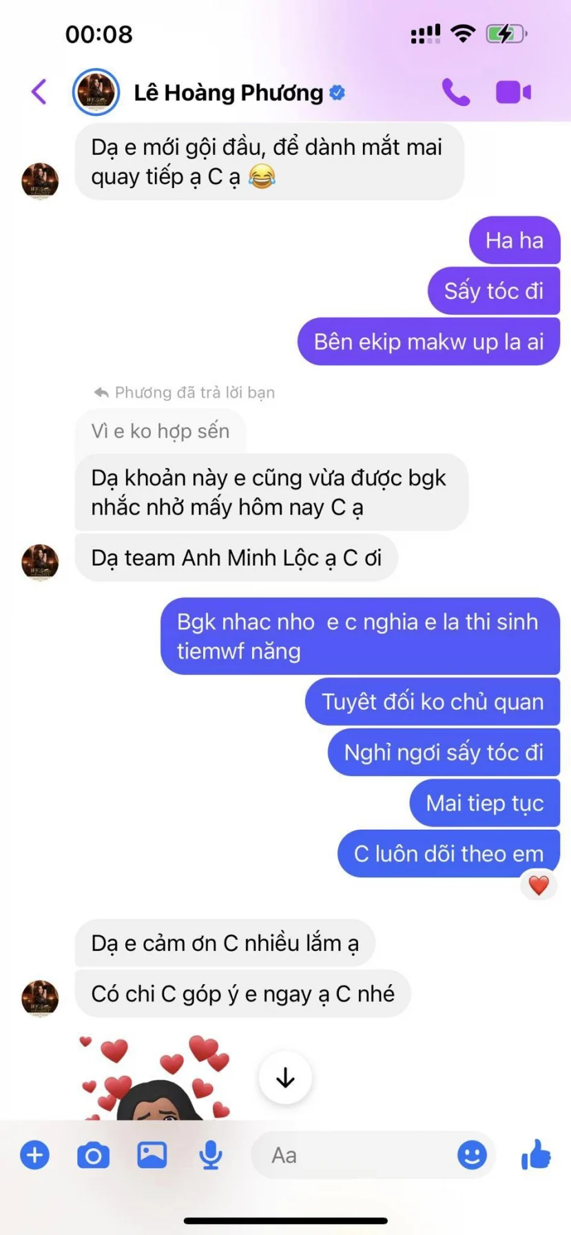 Trang Trần tung tin nhắn riêng tư của Lê Hoàng Phương, thái độ nàng hậu khi bị góp ý chỉ dạy gây sốc - Hình 4