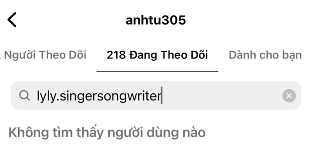 LyLy bất ngờ được Sunny Lukas đưa vào hội chỉ follow mình em, fan phát hiện đã bỏ theo dõi Anh Tú - Hình 1