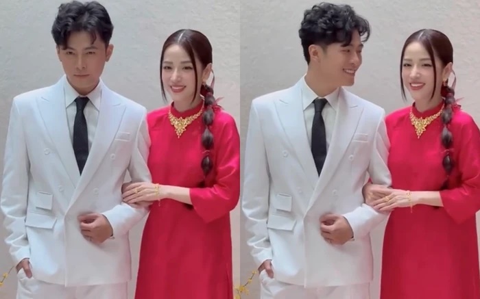 Puka lên tiếng về ảnh diện áo dài đỏ, đeo vàng nặng cổ như cô dâu, dân tình đếm ngược chờ ngày vui - Hình 1