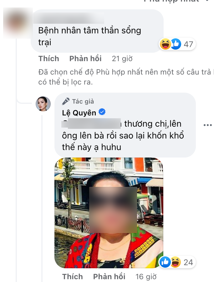 Lệ Quyên cay cú khi bị nói là thứ sổng trại, đáp trả gắt còn lôi thẳng hình anti fan lên tế sống - Hình 5