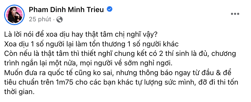 Minh Triệu - Kỳ Duyên bức xúc tố lối hành xử của BTC The Face, không đồng tình cách chọn quán quân - Hình 8