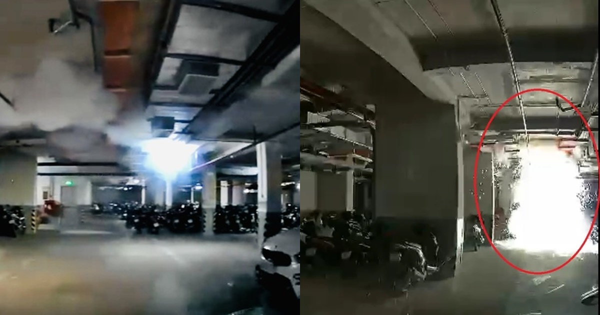 Nổ kinh hoàng tầng hầm giữ xe trong chung cư ở Bình Dương, khói bao trùm, dân cư hoảng loạn bỏ chạy - Hình 6