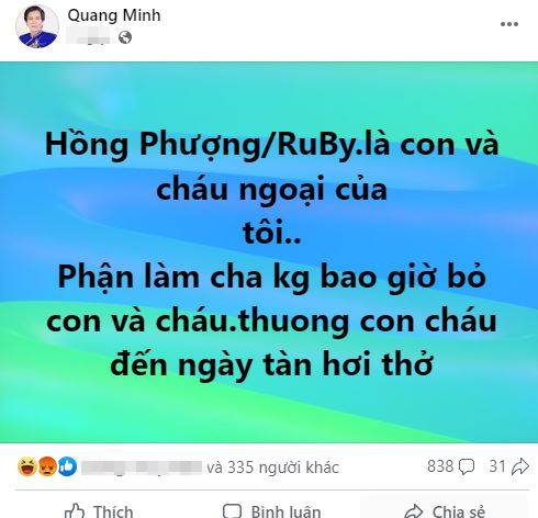 Em rể Vũ Linh bất chấp lên tiếng bảo vệ con gái, Hồng Phượng bị tố dùng nick ảo nói xấu loạt nghệ sĩ - Hình 4
