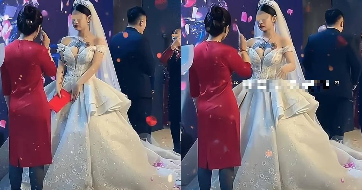 Cô dâu lộ vết mực lớn trước ngực, mẹ chồng tương lai mặt biến sắc quyết không lên sân khấu chung vui - Hình 6