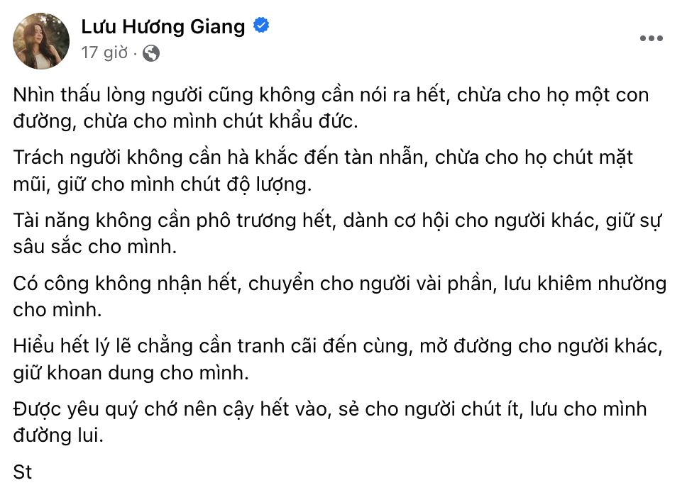 Lưu Hương Giang đăng đàn ẩn ý về Hồ Hoài Anh, đồng tình với Hoàng Thuỳ Linh mong CĐM chừa đường lui - Hình 5