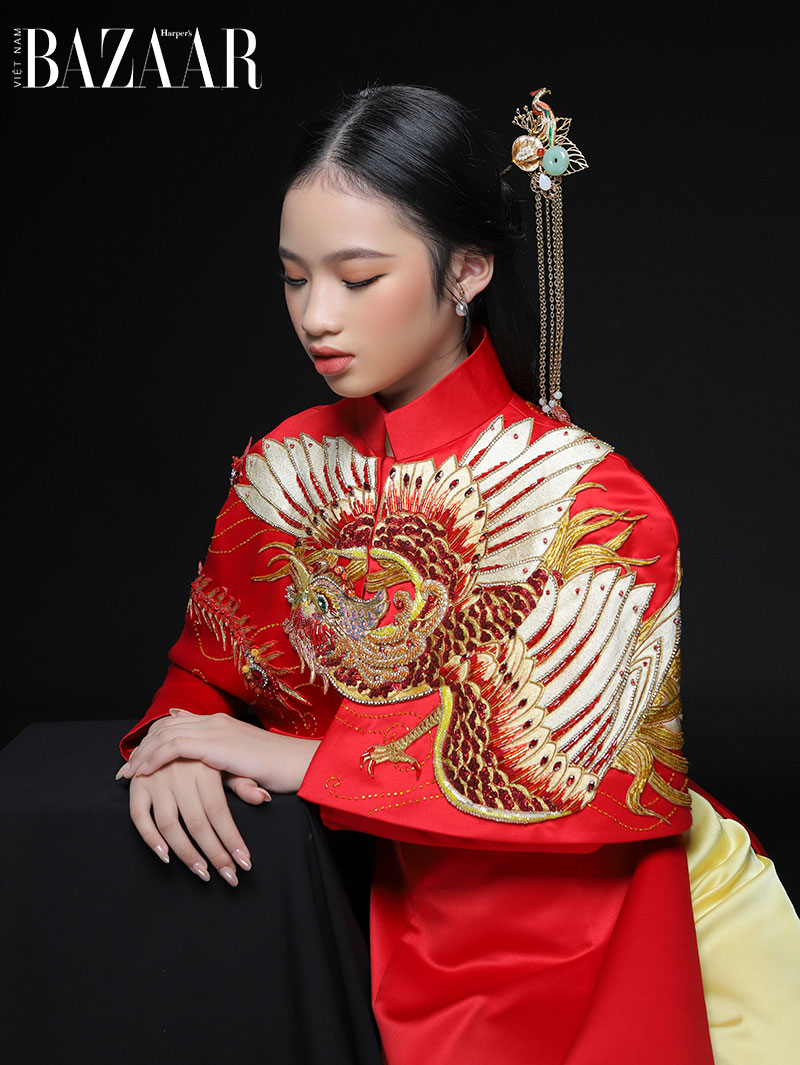 Almira Bảo Hà: Mẫu nhí 10x oanh tạc Vbiz, nàng thơ mới nổi của loạt NTK tên tuổi - Hình 6