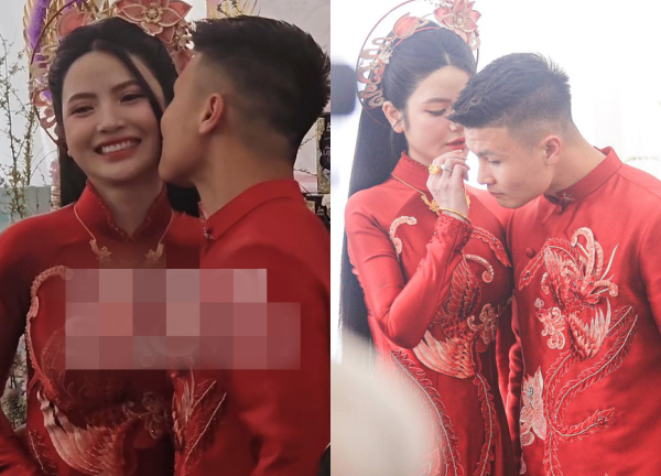Chu Thanh Huyền biểu cảm gây chú ý khi Quang Hải làm điều này giữa đám hỏi - Hình 4