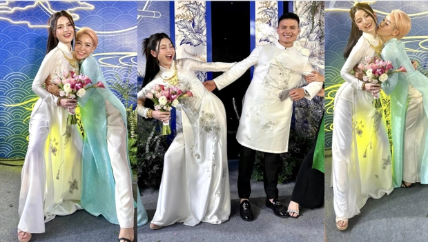 Chu Thanh Huyền biểu cảm gây chú ý khi Quang Hải làm điều này giữa đám hỏi - Hình 8
