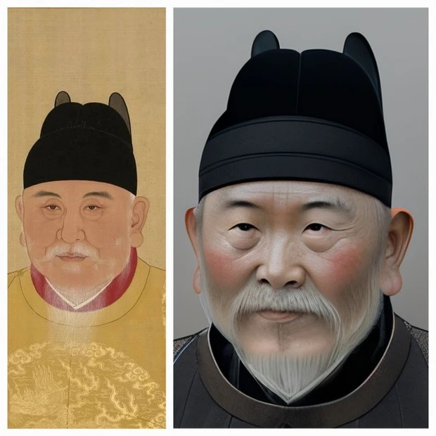 AI phục dựng Hoàng đế Chu Nguyên Chương, dung mạo ra sao mà hậu thế ngỡ ngàng - Hình 5