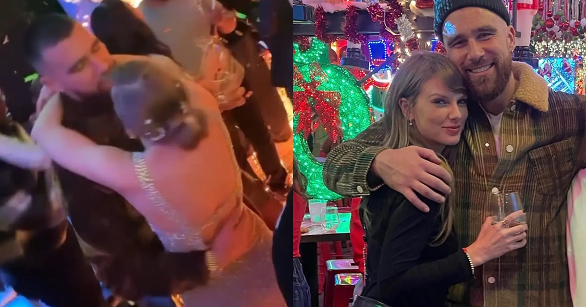 Taylor Swift ăn diện táo bạo, dính như sam với bạn trai trong đêm giao thừa - Hình 7