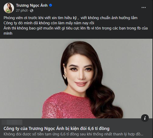 Trương Ngọc Ánh bức xúc, phanh phui sự thật về công ty cũ bị Uni kiện đời 6,6 tỷ - Hình 5