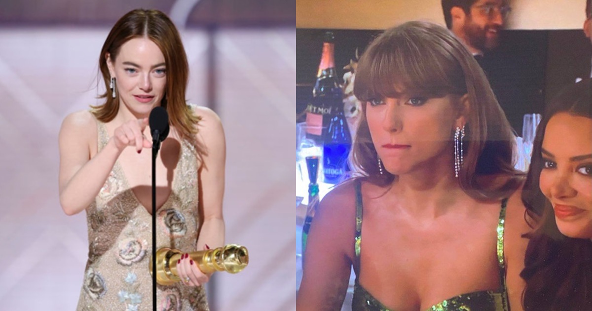 Taylor Swift khó chịu khi bị MC QCV đá đểu, Emma Stone liền đáp trả hộ cực gắt - Hình 10