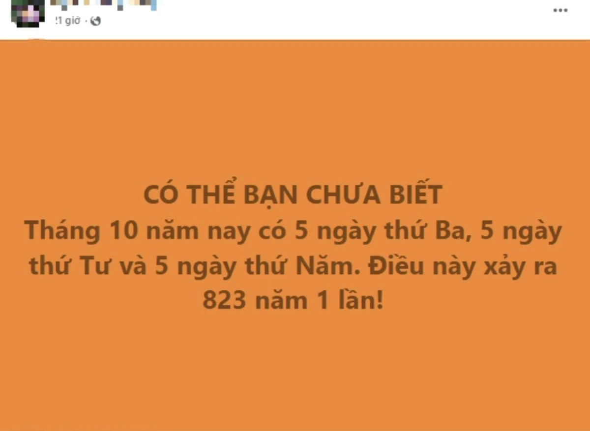 Giải mã 5 ngày đặc biệt của tháng 10/2024, chuyện lạ hơn 800 năm mới có 1 lần? - Hình 1