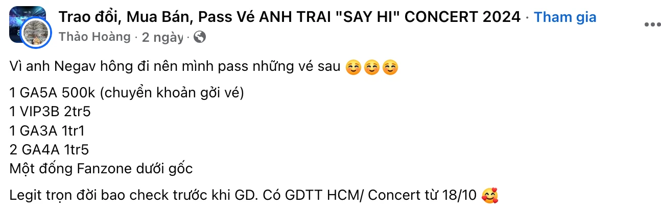 Negav báo hại concert Anh Trai, khán giả quay lưng bán lại vé vì idol rút lui - Hình 3